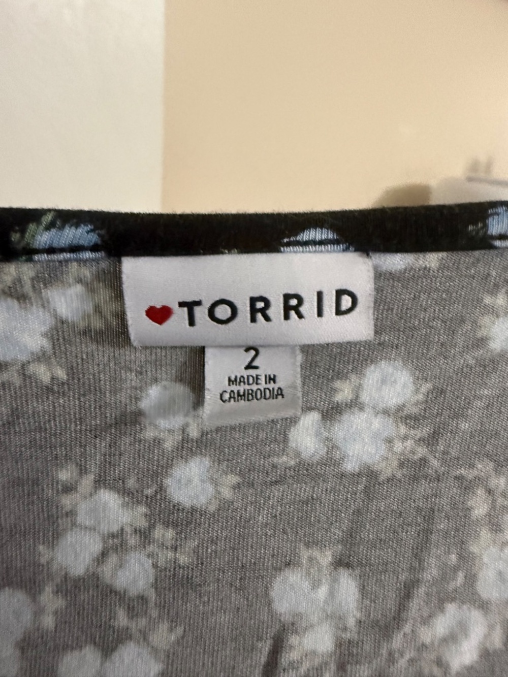 Torrid 2x Super Soft Skater Mini Dress floral EUC - Picture 6 of 8